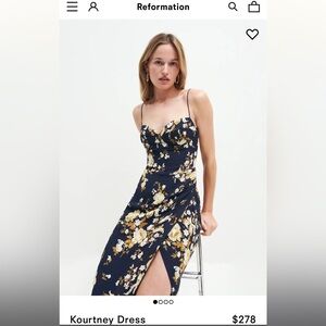 Reformation Kourtney Dress in Divinity